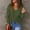 Army Green, variant on SMihono Long Sleeve Pullover V Neck Casual Wrap Sweaters Fashion Womens Plus Loose Winter Solid Tops for Women Female Leisure Pink L