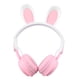 thumbnail image 1 of Auriculares Lindos Para Niños, Auriculares Para Niños Con Diseño De Orejas De Conejo Diadema Ajustable PC Y ABS Para La Escuela Para Dormitorios, 1 of 7
