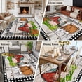 thumbnail image 5 of 5x8 Area Rugs for Living Room, Farmhouse Cow Non Slip Area Rugs for Kitchen Bedroom Entryway, Country Sunflowers Pig Cabin Barn Wooden Washable Carpet Runner Rug Floor Mats for Bedroom Home Decor, 5 of 8