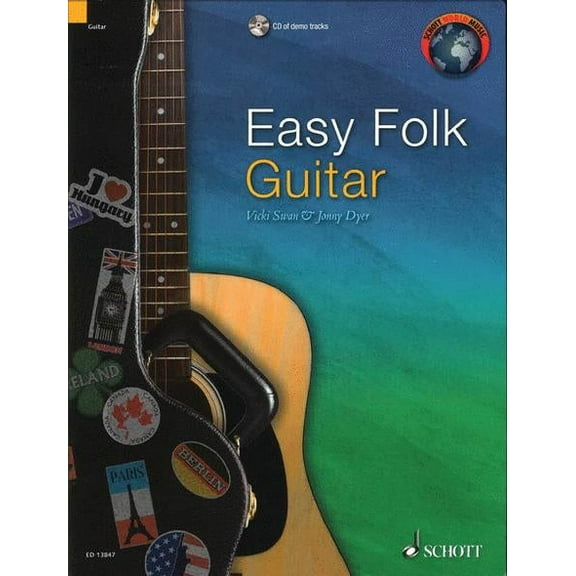 Schott Easy Folk Guitar (29 Traditional Pieces) Guitar Series Softcover with CD