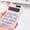 Pink, variant on Byujiro Candy-Colored Dual-Power 12-Digit Calculator Solar & Battery Powered Desktop Calculator, Silent Basic Calculator with Clear LCD Display for Office, Students, School & Home Use