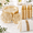 Gold Glitter-350 Piece (50 guests), variant on 700 Piece Glitter Plastic Dinnerware Set For 100 Guests