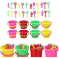 thumbnail image 4 of 8 Sets Mini Beach Bucket and Set Sand Box Play Set Sand Beach Pails for Kids Beach and Sand Toys, 4 of 5