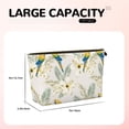 thumbnail image 4 of Toiletry Bag, Cute Parrot Palm Leaves Flower Leather Waterproof Travel Makeup Cosmetic Bag Organizer, Large Capacity Toiletry Bag for Travel Size Toiletries, Skin Care Bag for Women, 4 of 8