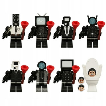 8SZT. Skibidi Toilet Blocks Set Toy Brick Skibidi Toilet Building Blocks Toy Set