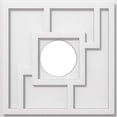 thumbnail image 2 of Ekena Millwork CMP16KX-05000 16 in. OD x 5 in. ID Square Knox Architectural Grade PVC Contemporary Ceiling Medallion, 2 of 4