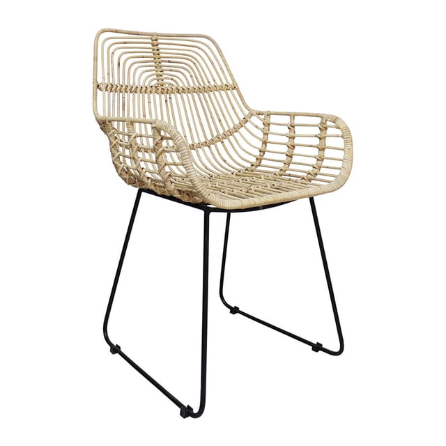 Silla Ratan Javali Brazo Rattan Natural Grupo Microtec Exterior Jardin Terraza Patio Todo Tipo Clima Ratán Grupo Microtec Javali B Javali