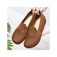 thumbnail image 6 of Frontwalk Womens Sneakers Walking Shoes Non-Slip Flats Slip On Casual Shoes Travel Comfort Comfortable Mesh Breathable Loafers Round Toe Shose  Silk Mist Brown 7.5, 6 of 6