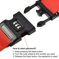 thumbnail image 2 of Unique Bargains Luggage Strap Suitcase Belt with Buckle Combination Lock Adjustable Red, 2 of 7
