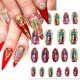 thumbnail image 2 of Mary Nail Stickers,3D San Judas Self-Adhesive Nail Art Decals, 6 Sheets Religious Nail Art Decorations for Woman Girl Kid DIY Fingernail Design Manicu, 2 of 4