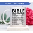 thumbnail image 1 of Bible Emergency Numbers Mug, Bible Mug, Christian Gifts, Christian Mugs, Scripture Mug, In - As Picture - 15Oz, 1 of 5