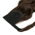 thumbnail image 5 of 20"/ 22" Wavy Curly Wrap  Hair Pieces Ponytail Drawstring Ponytail Extension Body Wave Ponytail Hair Extension Synthetic Loose Long Straight Ponytail Hair Pieces, 5 of 8