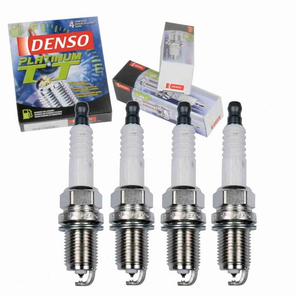 4 pc DENSO Platinum TT Spark Plugs compatible with Saturn SL2 1.9L L4 1999-2002