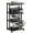 Black, variant on 4-Tier Media Stand with Detachable Baskets, Black AV Storage Rack for Living Room, Gaming Room, Music Studio