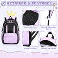 thumbnail image 6 of Soda Candy Backpacks for Girls Kawaii Ita Kids Backpack Water Resistant Lightweigt Students Bookbag for Elementary Primary Middle School, Blue Star, 6 of 7
