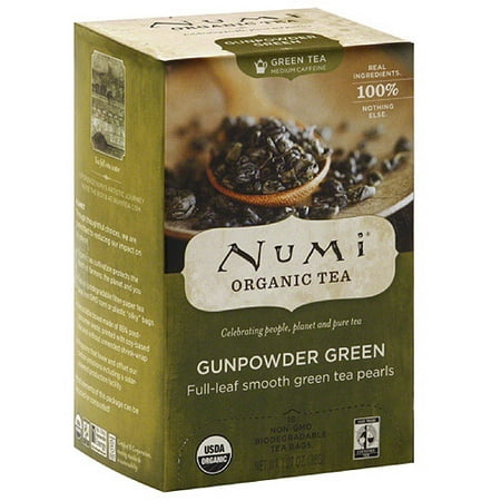 Numi Organic Gunpowder Green Tea, 1.27 oz, (Pack of 6)