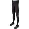 thumbnail image 2 of Champro Women/Girl's Tournament Low Rise Piped Pants: BP11P Black/White / Youth Small, 2 of 8