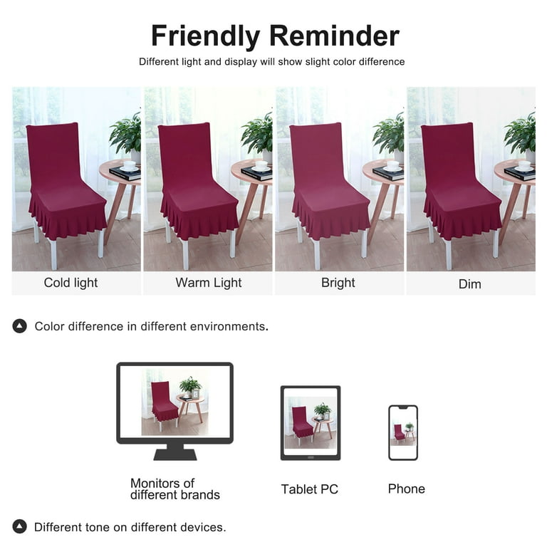 Ruffled dining chair covers sale