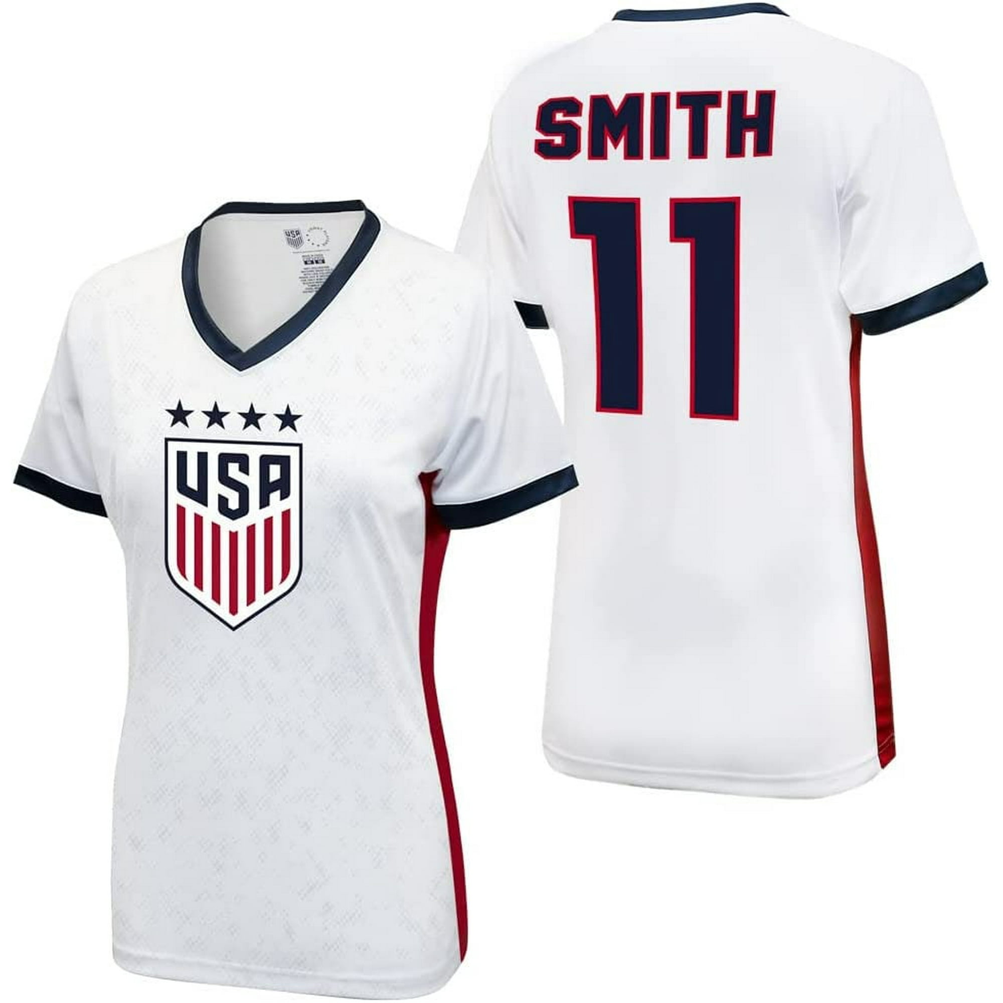 2023 U.S. Soccer USWNT 4 STARS Ladies Champion Game Day Shirt Women Jersey  - Women's World Cup Soccer - Sophia Smith 11 White 