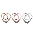 thumbnail image 3 of Bangcool Scarf Clip Fashion Rhinestone Heart Shape All-match Scarf Ring Scarf Buckle, 3 of 10