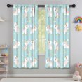 thumbnail image 5 of Funny Window Curtains for Kids Room - 42Wx63H Inch 2 Panels, Rod Pocket Colorful Cartoon Horse Patterns for Girls Bedroom Decor Preschool Classroom Curtains Playroom Living Room Window Drapes, 5 of 5