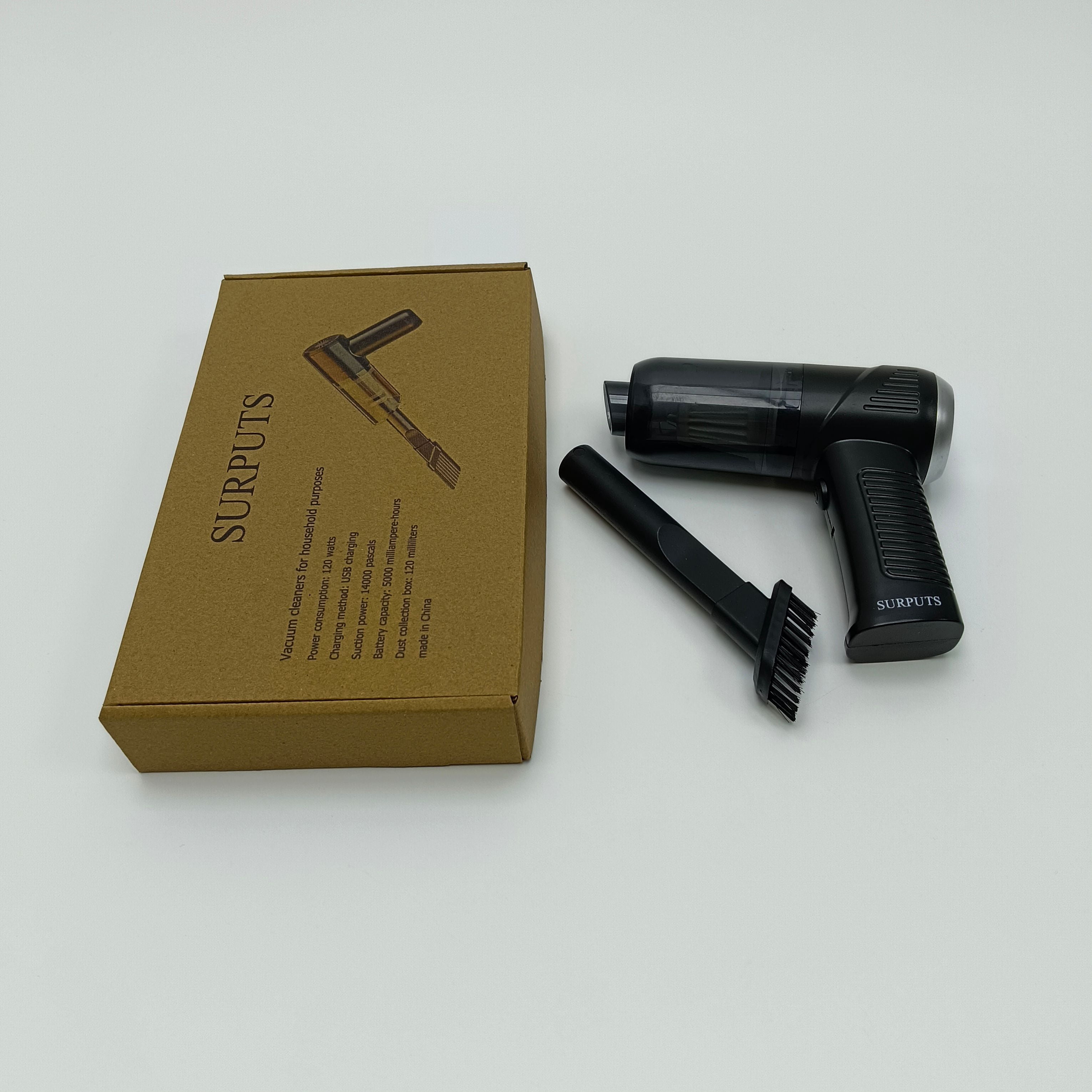 SURPUTS Vacuum cleaners for household purposes Handheld Vacuum Cleaner for Home, Lightweight Design (Black)