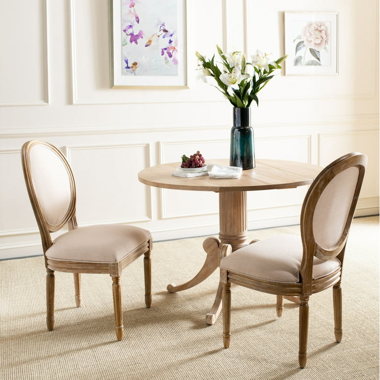 Safavieh Holloway Dining Chair Set of 2 Beige Walmart