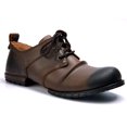 thumbnail image 1 of OSSTONE Moto Boots Chukka Boots for Men Fashion Zipper-up Leather Casual Shoes 6015-1-Brown-11.5 Brown, 1 of 6
