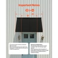 thumbnail image 6 of VEVOR Fixed Metal Awning 44 x 24 in, Window Awning Door Canopy, Stable Triangle Steel Frame Awnings for Doors Exterior Rain, and Snow Sunlight Protection for Door Entrance, Windows, Porches, 6 of 9