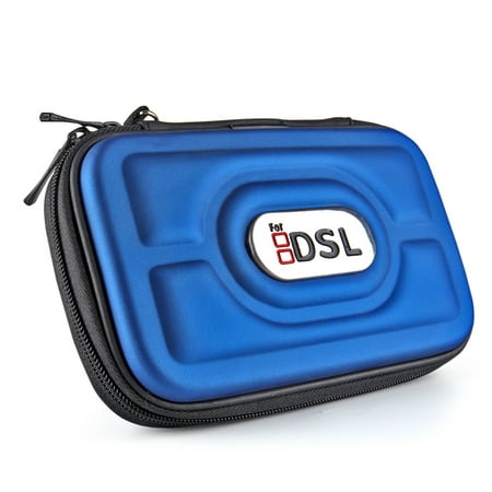 New 3DS Case (Navy Blue) - EVA Hard Compact Travel Protective Carrying Bag Pouch Cover Zippered Sleeve for Nintendo DSi NDS NDSi / DS Lite DSL NDSL / New 3DS and 3DS Gaming Console [Nintendo 3DS]