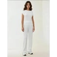 thumbnail image 2 of Relaxed Fit Wide Leg Textured Knit Pants, 2 of 6