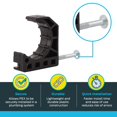 thumbnail image 3 of 10PK 3/4" J Pipe Hanger, Sharkbite, 23221, 3 of 5