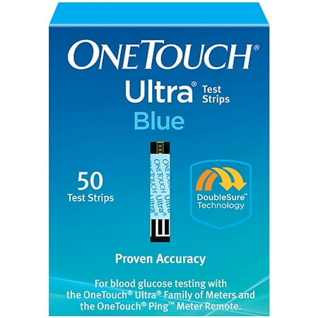 test walmart blood glucose Blood Test 50 Strips, Ct OneTouch Ultra Glucose Blue