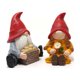 thumbnail image 1 of Juego de 2 gnomos estatua de resina de pareja gnomos de jardín de hadas hechos a mano para exterior, 1 of 5
