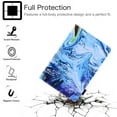 thumbnail image 3 of Allytech Case for Kindle Fire 7 inch 2022(12th Generation), Auto Sleep Wake Adjustable Stand Card Slots Wallet Cover with Stylus Pen Holder for Amazon Fire 7 2022, Blue Marble, 3 of 7