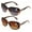 1 Coffee 1 Brown, variant on 2 Pairs Women Bifocal Reading Sunglasses Outdoor Reader Glasses Leopard Bi-Focals +1.25