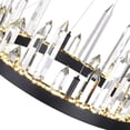 thumbnail image 2 of CWI Lighting Juliette Transitional Metal LED Chandelier in Black, 2 of 5