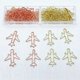 thumbnail image 4 of 50Pcs Aeroplane Shape Paper Clip 38x30mm Metal Paperclips Bookmarks Page Clips for Document Note Card Photo Organization rose, 4 of 4