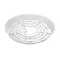 thumbnail image 1 of 5 Pack Plant Saucer, Clear Plastic Plant Pot Saucer, Made Of Thicker, Stronger Plastic, With Unique Design, Durable Flower Plant Tray For Indoor And O, 1 of 5