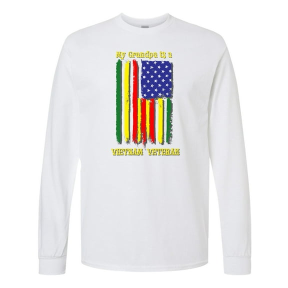 Inktastic My Grandpa is a Vietnam Veteran Long Sleeve T-Shirt