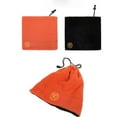 thumbnail image 2 of Yigetop Fleece Neck Warmer Unisex Solid Color Neck Warmer Fleece Knitted Scarves Double-Sided Wear Scarf Neck Gaiters for Men orange One Size, 2 of 2
