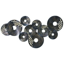 Empire Art Direct Flan Hand Painted Etched Metal Wall Sculpture, 43.7" x 22.0" x 2.8", Ready to Hang