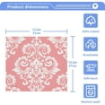 thumbnail image 5 of GZHJMY Pink Damask Wash Cloth Set of 4, 12 x 12 Inch Cotton Baby Washcloths Absorbent and Super Soft Feel Fingertip Towel Face Towels for Bathroom, Gym, Spa, 5 of 7