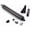 Black, variant on SILKBUT Pneumatic Closer for Heavy Storm Door, Aluminum (1.5 Inches)