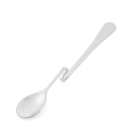 Plain Curved Handle - Coffee Milk Stir Curved Design Handle Spoon 6