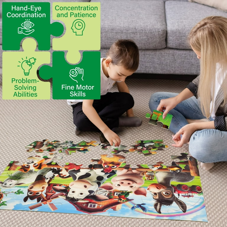 BenBen Farm Animals Floor Puzzle, 48 Piece photo 4