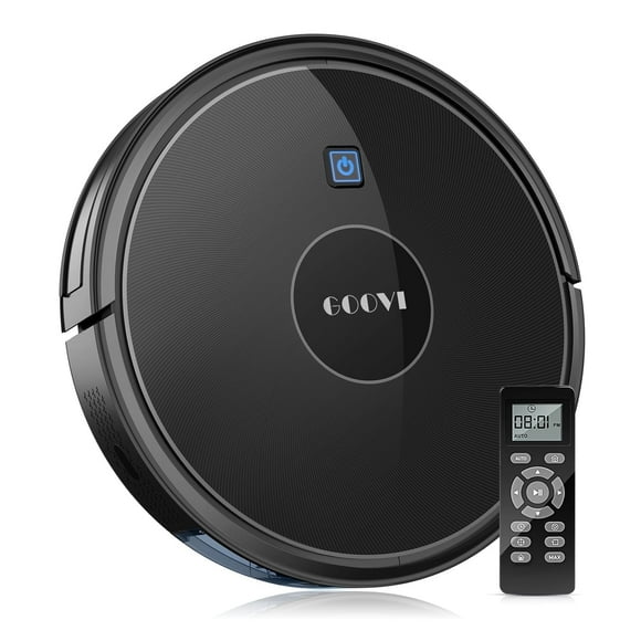 GOOVI Robot Vacuum, 1600Pa Suction Robotic Vacuum Cleaner, Slim, Ideal for Hard Floor, Pet Hair, Carpet
