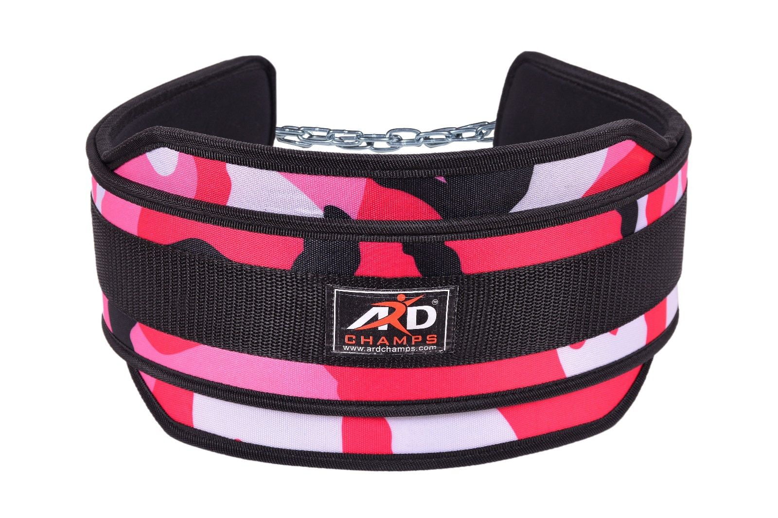 ARD CHAMPS™ Neoprene Weight Lifting Belt Back Support Belt 5" Wide Pink Camo