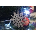 thumbnail image 4 of 24pcs 3inch White Snowflakes Cutouts Glitter Snowflake Cutouts Snowflake Ornaments Snowflakes Board Cutouts with Glue Point Dots for Winter Christmas Wonderland Party Home Decoration - Silver, 4 of 7