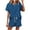 Blue, variant on 2 Piece Outfits For Women, Womens Casual 2 Piece Short Sleeve Outfits Sets Summer Drawstring Beach Shorts with Pocekts Active Tracksuits Blue